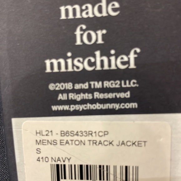 Mens psycho bunny track jacket - Picture 13 of 13